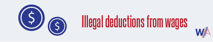 Illegal Wage Deductions Infographic