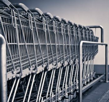 Shopping Carts At Big Box Retailer