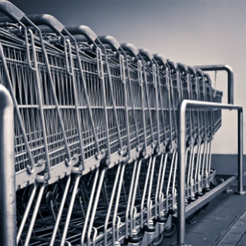 Shopping Carts At Big Box Retailer