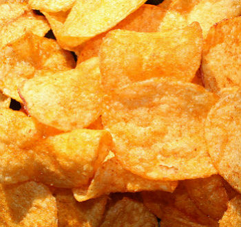 Open Bag Of Potato Chips