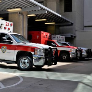 ambulances driven by EMTs